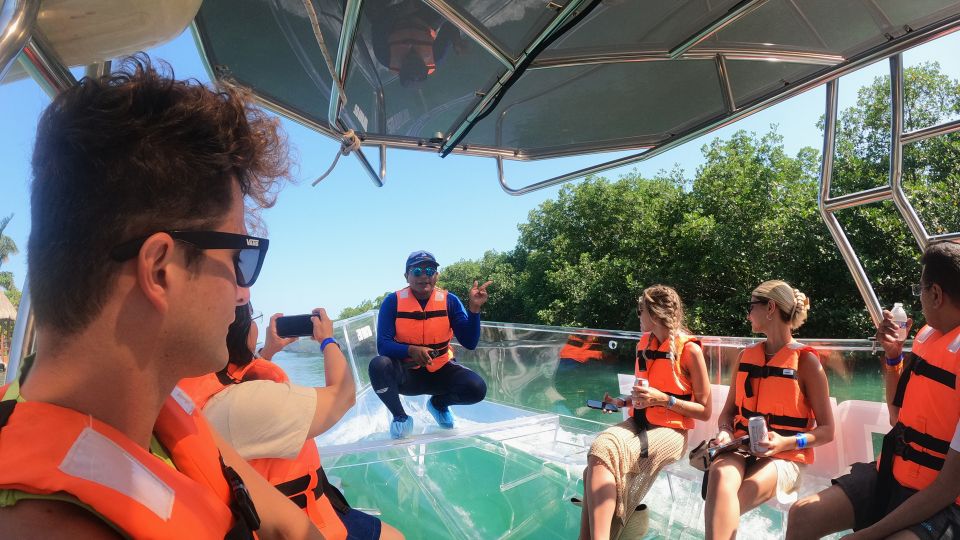 Cancún: Clear Boat Ride With Drinks