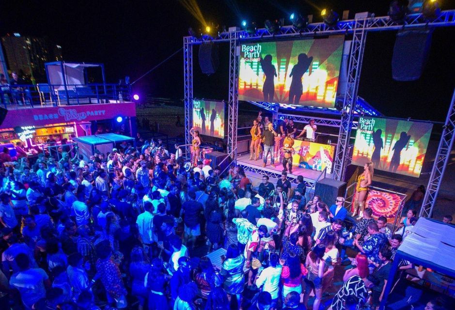 Cancun: Night Beach Party With Open Bar and Unlimited Snacks