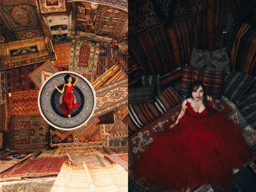 Cappadocia: Photo Shooting With Flying Dress & Carpet House