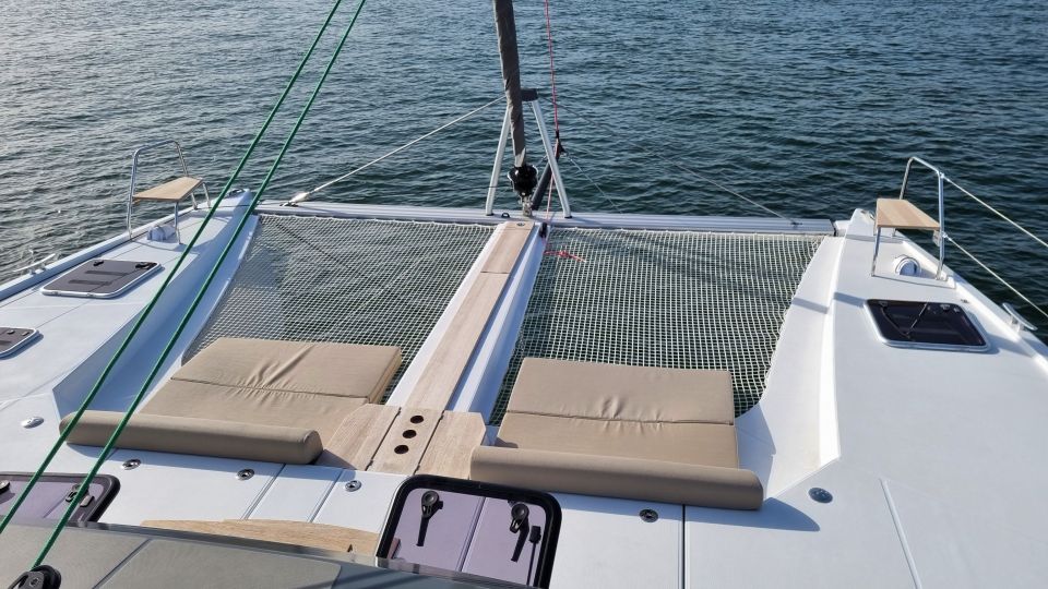 Cascais:Luxury Private Sailing Catamaran Cruise With a Drink