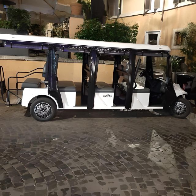 City and Wine: 3h Golf Cart Tour in Rome With 3 Wine Tasting