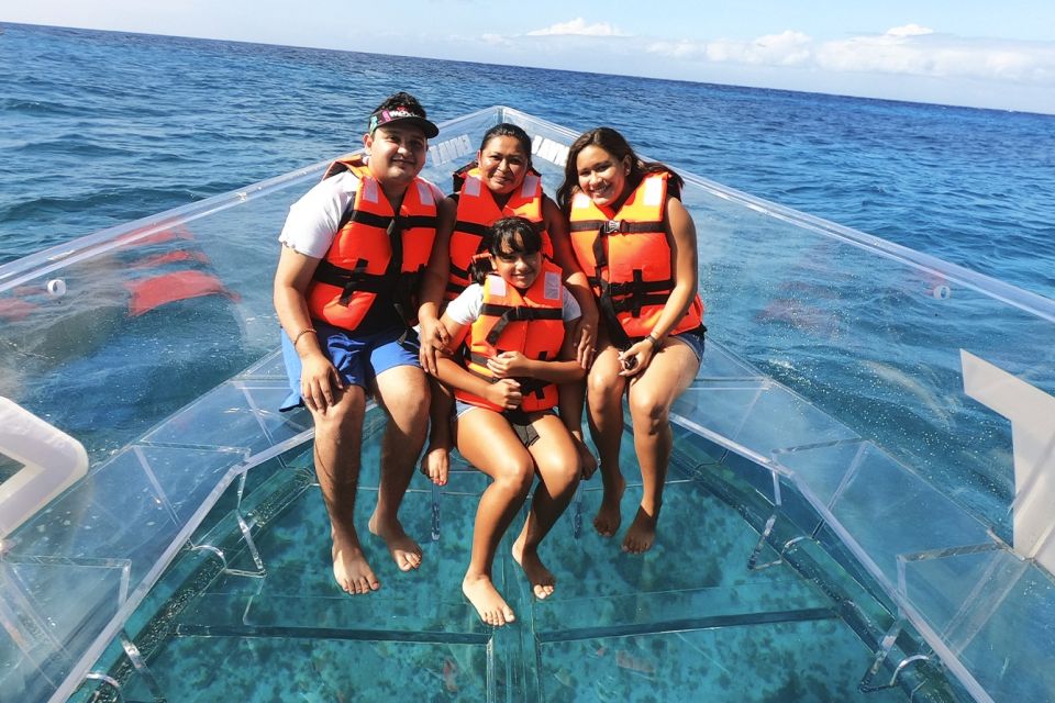 Cozumel: Clear Boat and Electric Scooter Ride