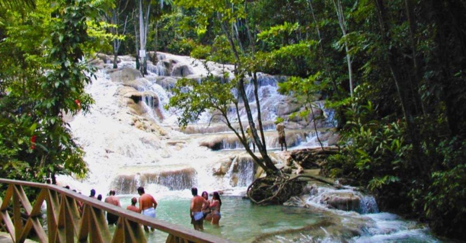 Dunns River Falls Climb, Access to Beach, Waterpark, Garden