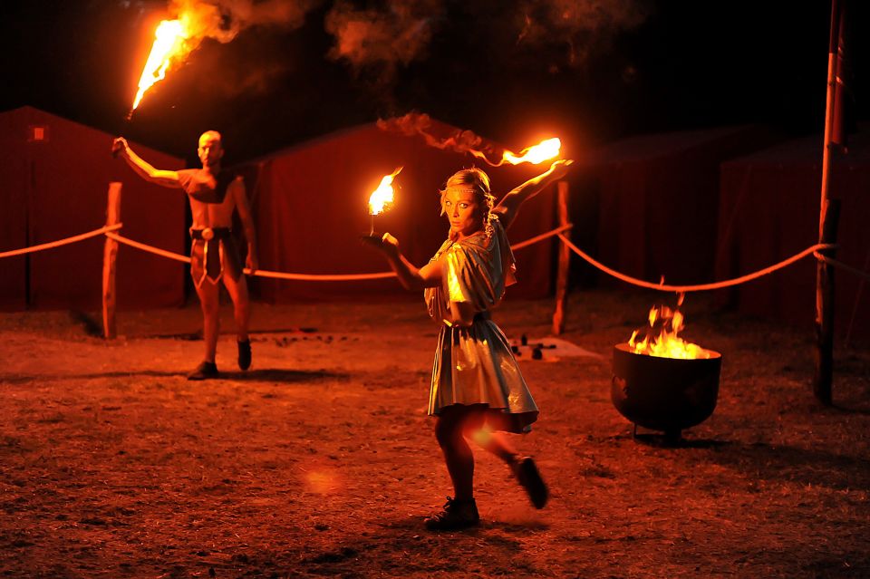 Eat Under the Stars Like a Gladiator With Roma on Fire Show - Overview of the Experience