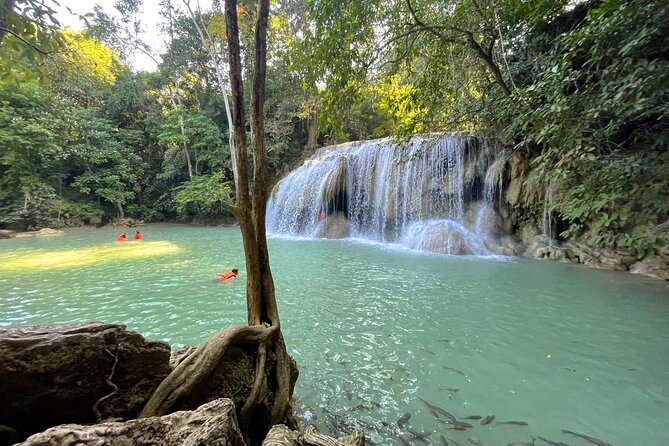 Erawan Waterfall and Kanchanaburi Private Tour [Optional Luxury]