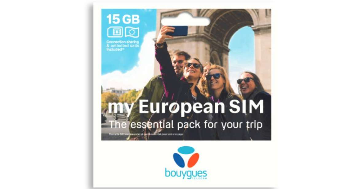 Europe: Bouygues Telecom Travel Basic Esim 15GB & 15 Days