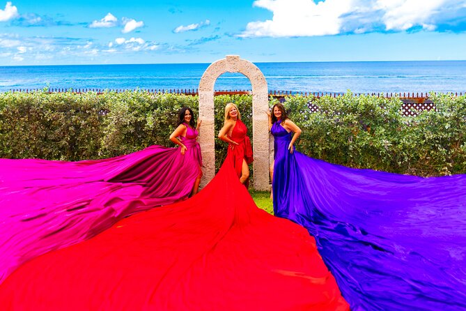 Flying Dress Photoshoot in Barbados