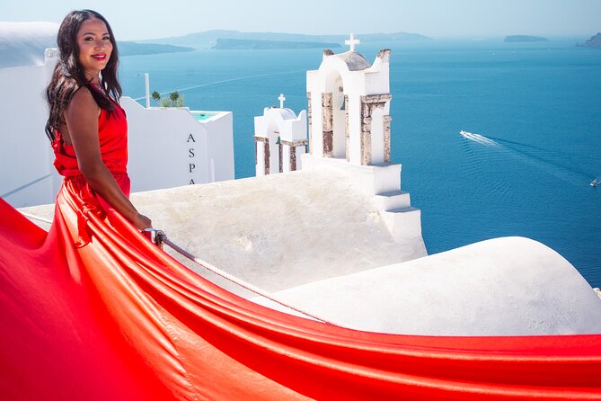 Flying Dress Santorini Photoshoot - Photographer Expertise