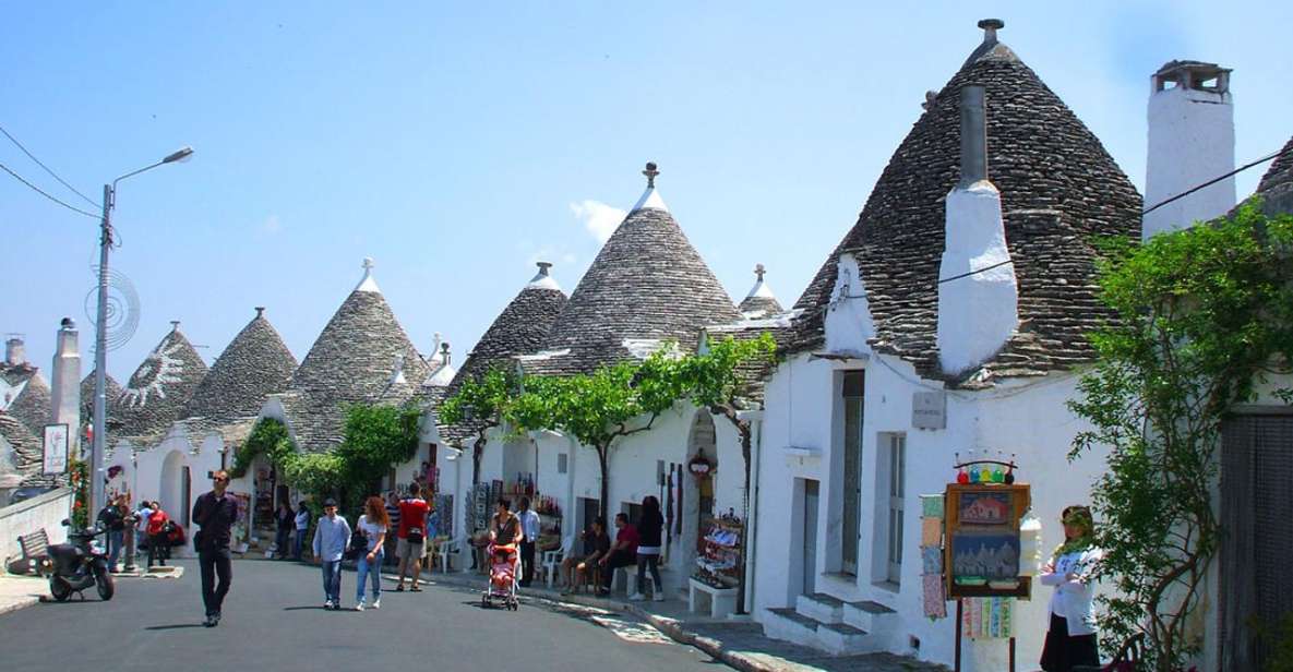 From Bari: Alberobello Trulli Private Day Tour