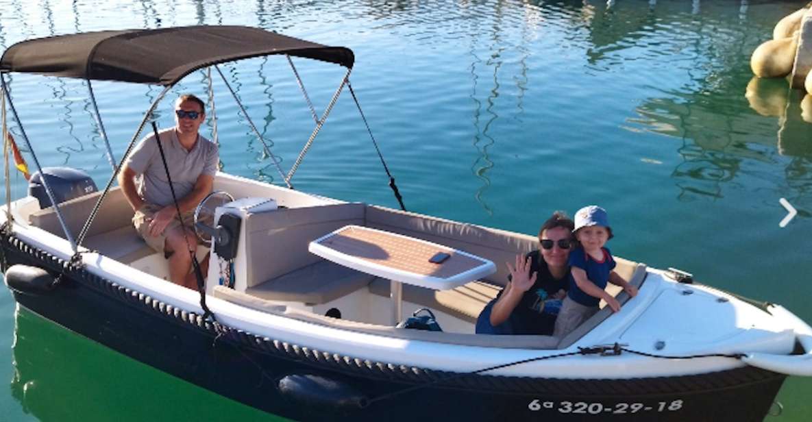 From Benalmadena: Experience Boat Rental No Need License