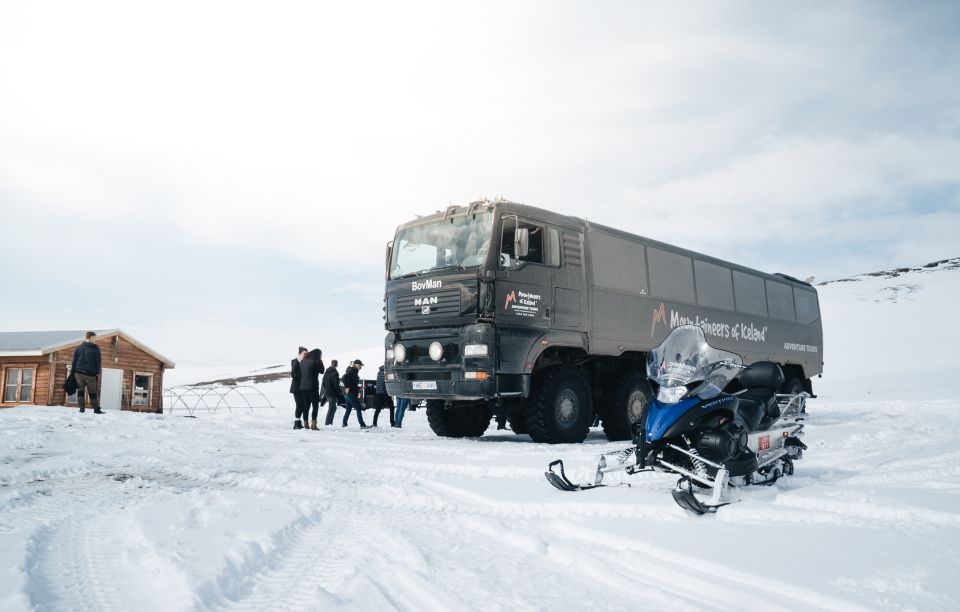 From Gullfoss: Langjökull Glacier Snowmobile Tour