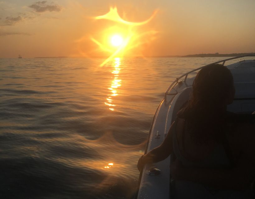 From Portimão: 1.5-hour Benagil Caves Sunset Boat Tour