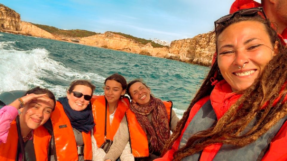 From Portimão: Benagil Sea Caves Boat Tour at Sunrise