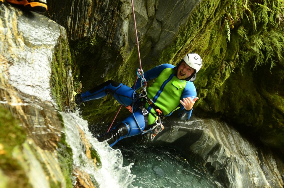 From Queenstown: Mount Aspiring Full-Day Canyoning Adventure