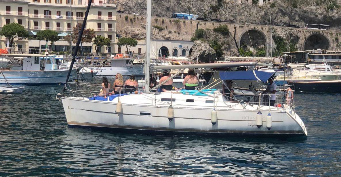 From Salerno: Amalfi Coast Full-Day Sailboat Trip With Lunch