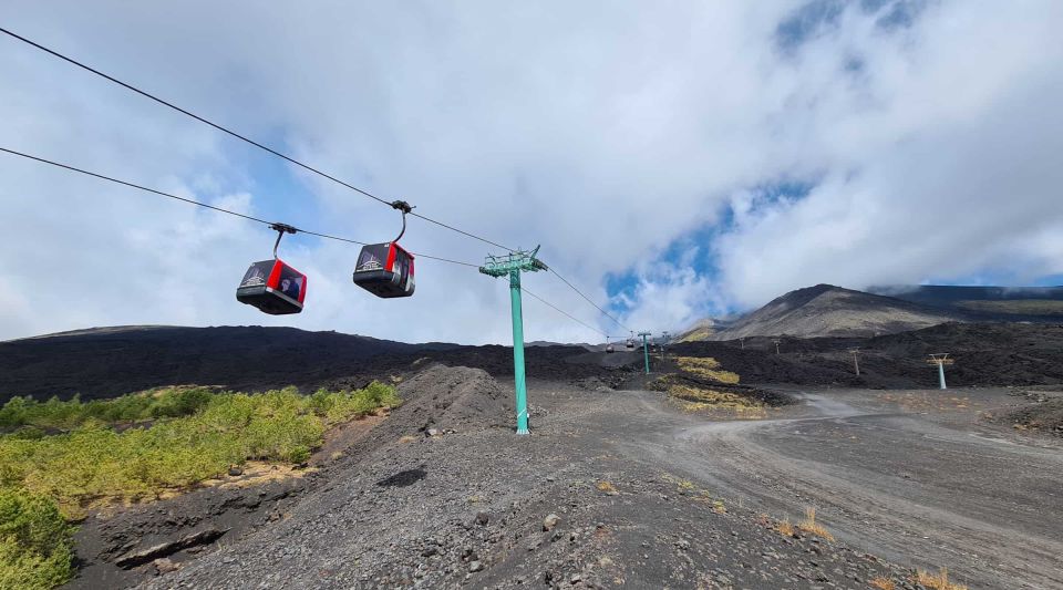 From Sciacca: Etna With Cable Car Ride and Taormina Visit