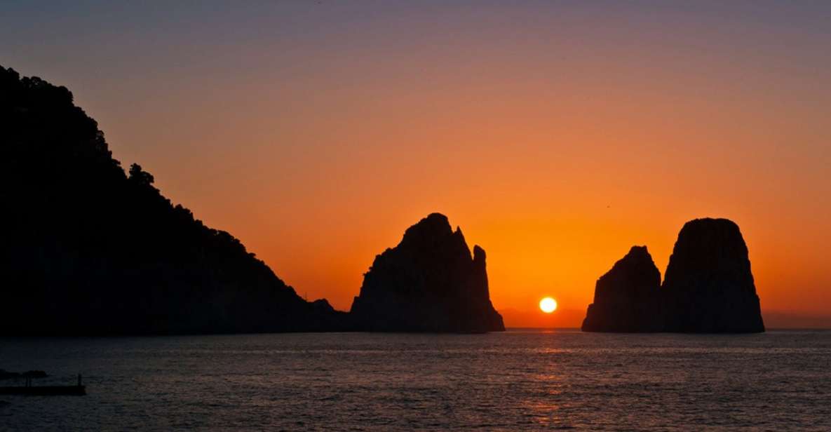 From Sorrento: Capri Sunset Boat Tour