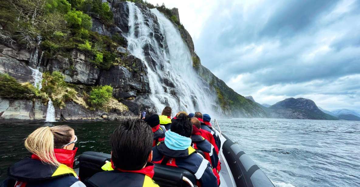 From Stavanger: Lysefjord Sightseeing RIB Boat Tour