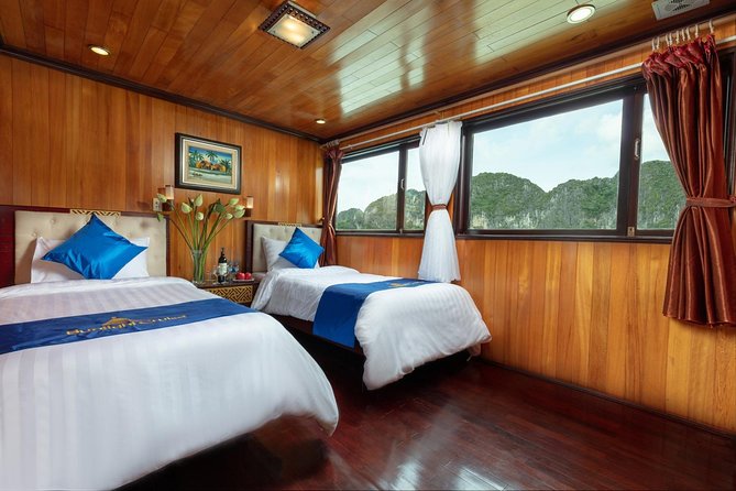 Halong Deluxe Cruise 2d/1n: Surprise Cave, Titop Island, Full Meals, Best Prices