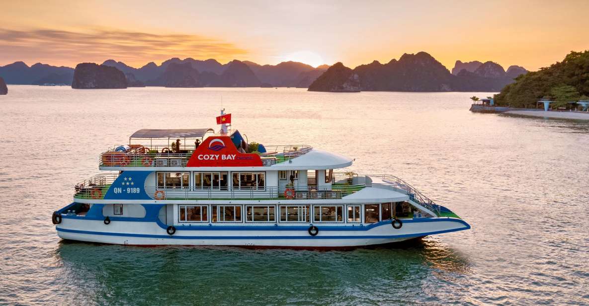 Hanoi: Cozy Bay Cruise 5-Star Full Day Halong With Buffet