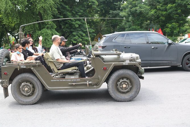 Hanoi Jeep City Tour + Train Street Combine Visit Countryside