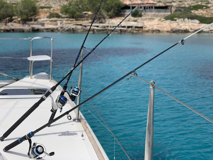 Hersonissos: Sunset Private Catamaran to St George Bay