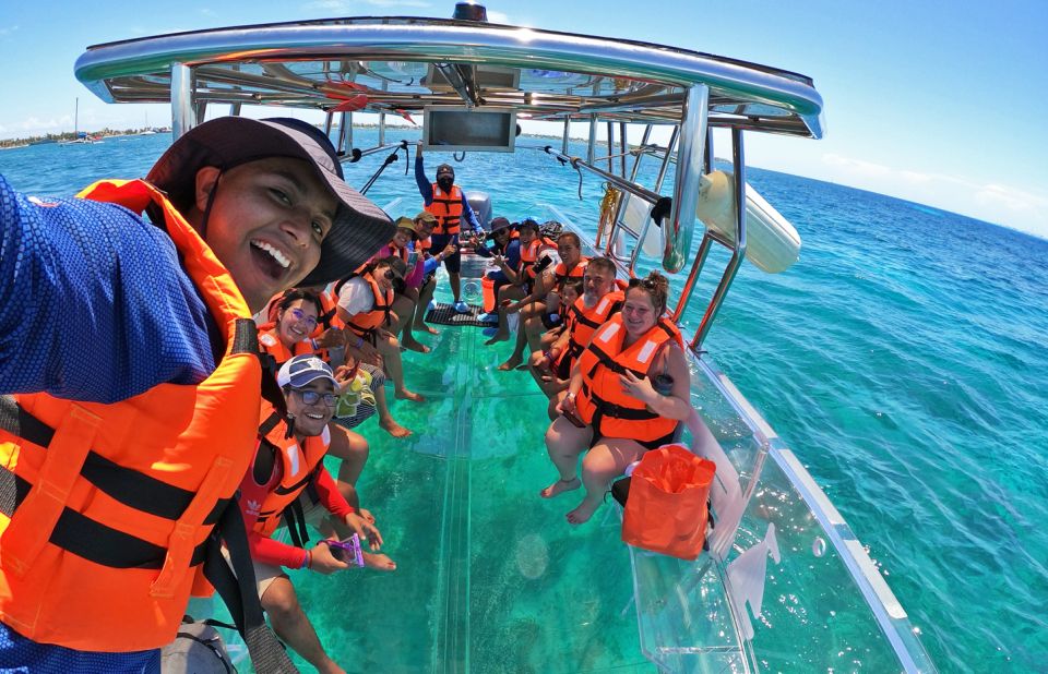 Isla Mujeres: Excursion Crystal Boat Tour at the Caribbean