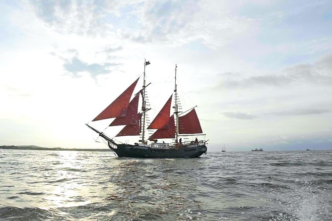 Island Beach Trip on a Pirate Sail Boat Drinks Included