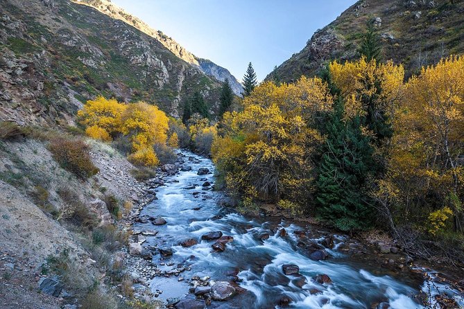 Issyk Lake & Bear Waterfall in Turgen Gorge + Golden Man Museum Day Tour