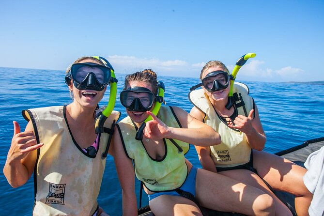 Kauais Ultimate South Island Zodiac Boat Snorkel Adventure