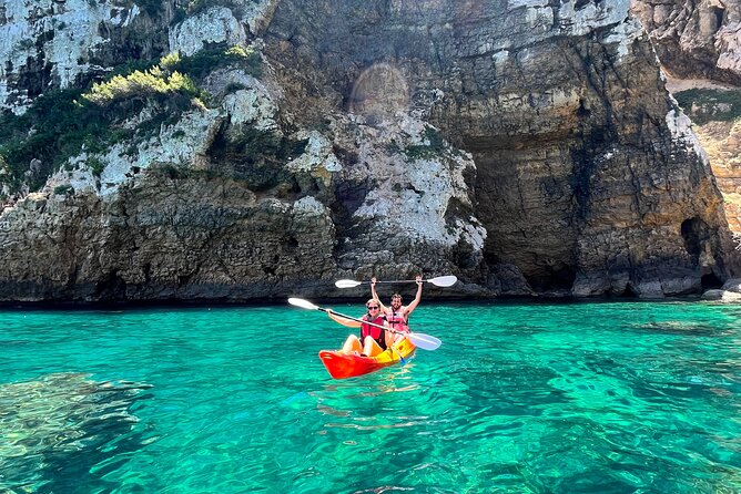 Kayak Paradise: Cala Portixol Snorkel, Cave & Cliff Jumping Tour