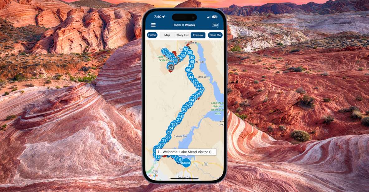 Lake Mead: Valley of Fire Self-Guided Driving Audio Tour