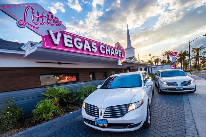 Las Vegas Wedding at the Little Vegas Chapel Including Limousine Transportation