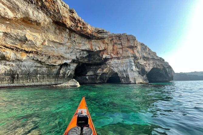 Leuca Kayak Tour With Swimming Stop and Speleo-Trek in a Cave