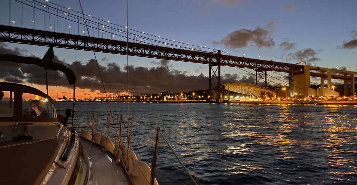 Lisbon: Luxury Sailboat Cruise at Night