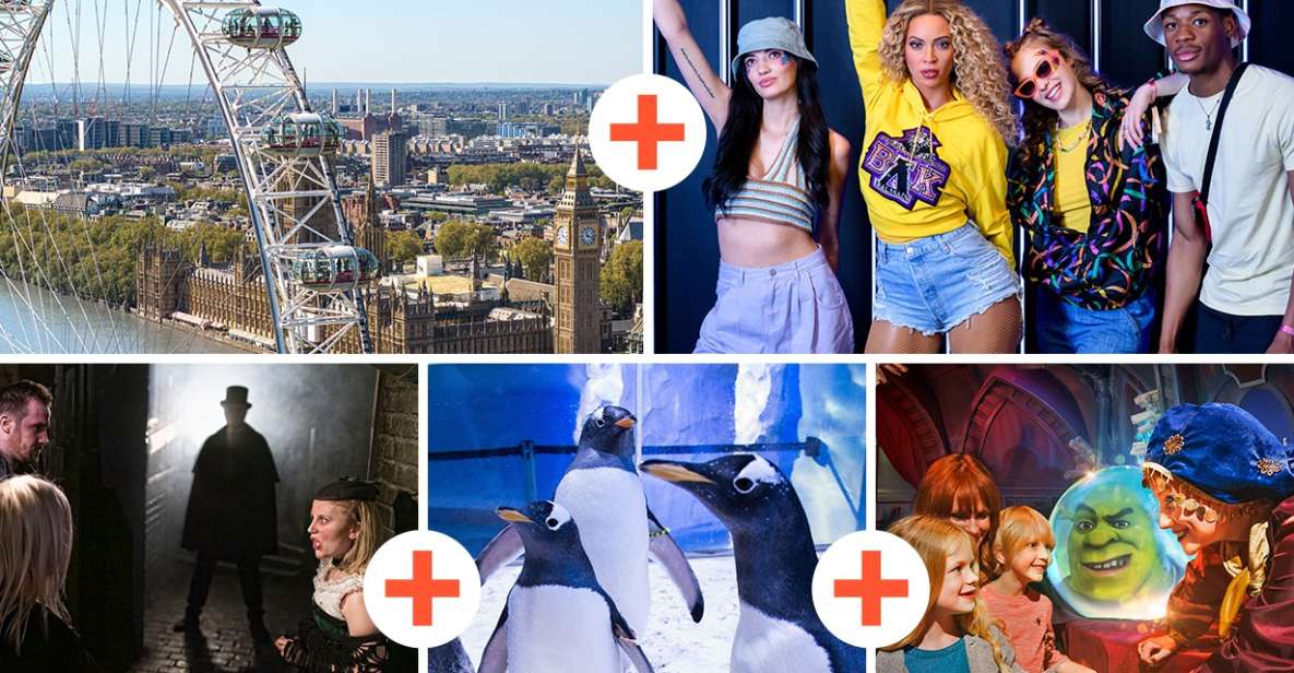 London: 5 Top Attractions Pass With Madame Tussauds