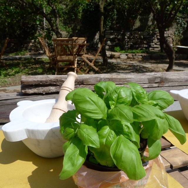 Manarola: Pesto Making Class With Tasting and Wine