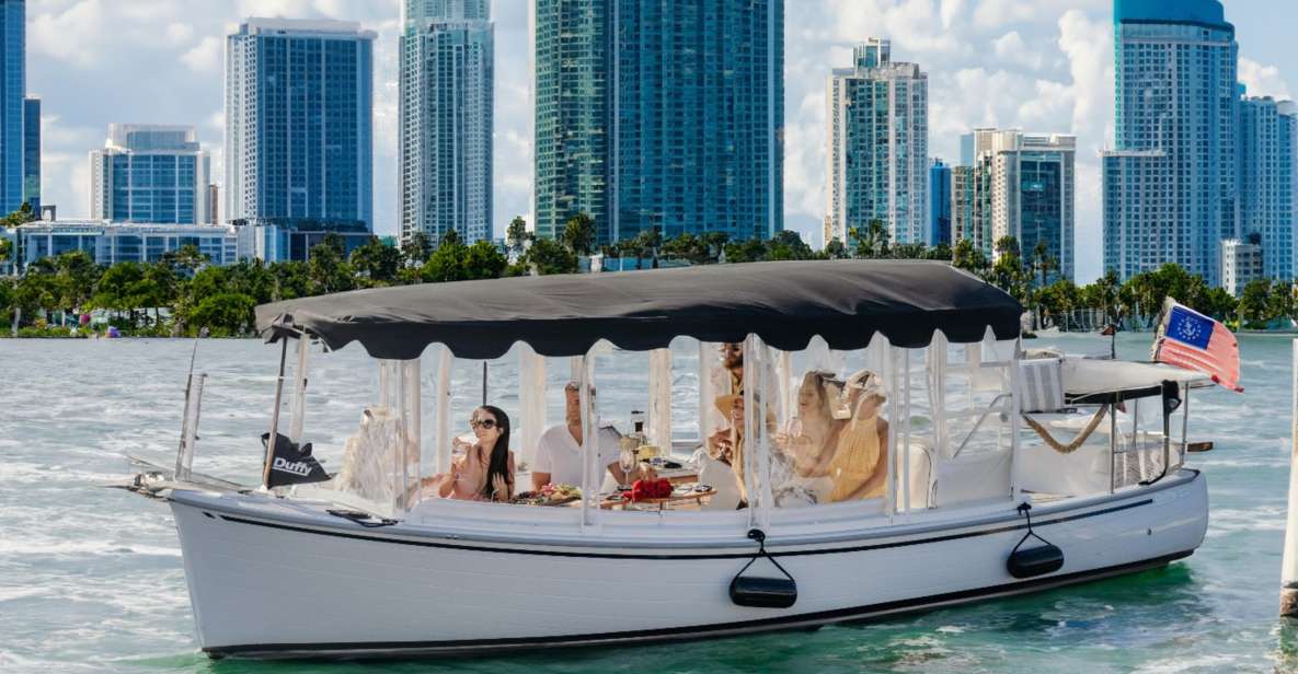 Miami: Luxury E-Boat Cruise With Wine and Charcuterie Board - E-Boat Cruise Details