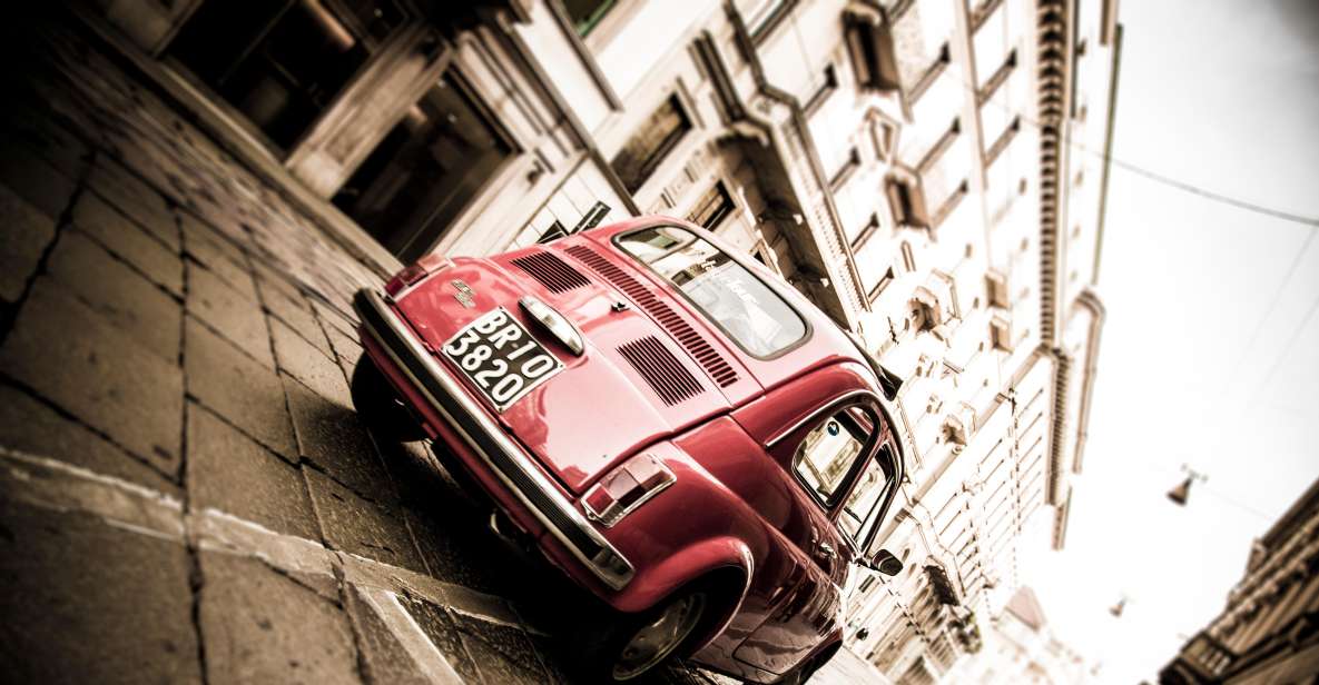 Milan: BIG Skyline Tour by Vintage Fiat 500 (2hs, 2 Stops) - Tour Overview