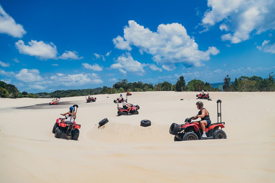 Moreton Island: Tangalooma ATV Quad Bike Tour & Helicopter