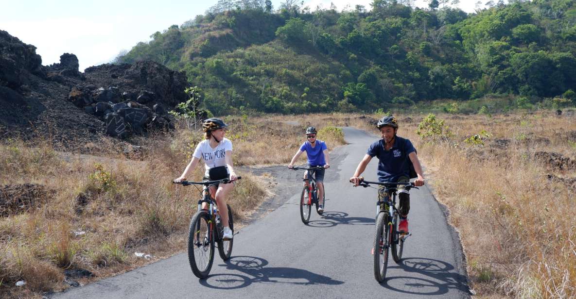 Mount Batur: Black Lava Cycling Tour W/ Natural Hot Spring