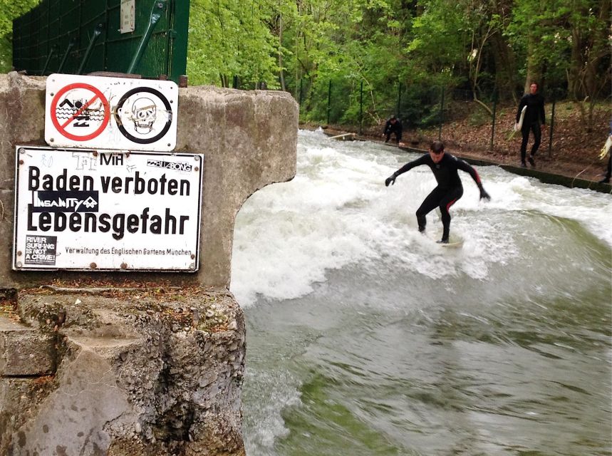 Munich: City Tour – Eisbach Wave Surfing – FC Bayern – Marienplatz