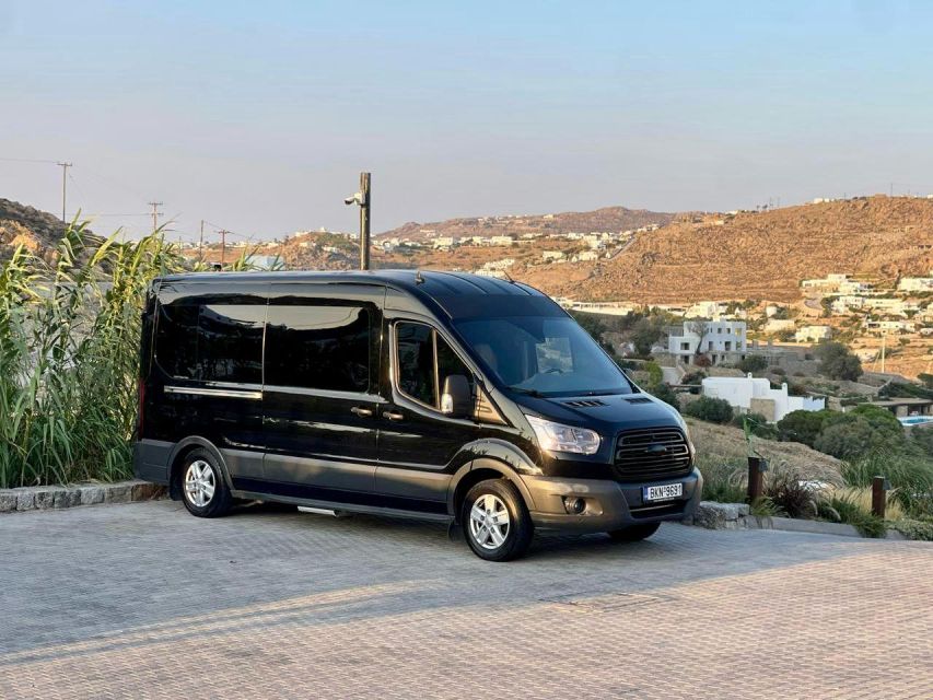 Mykonos: Airport Private Transfer in Luxury VAN