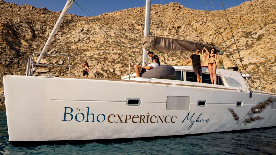 Mykonos: Boho Experience Catamaran Cruise