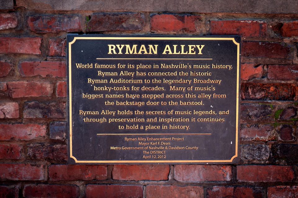 Nashville: Music History Guided Walking Tour