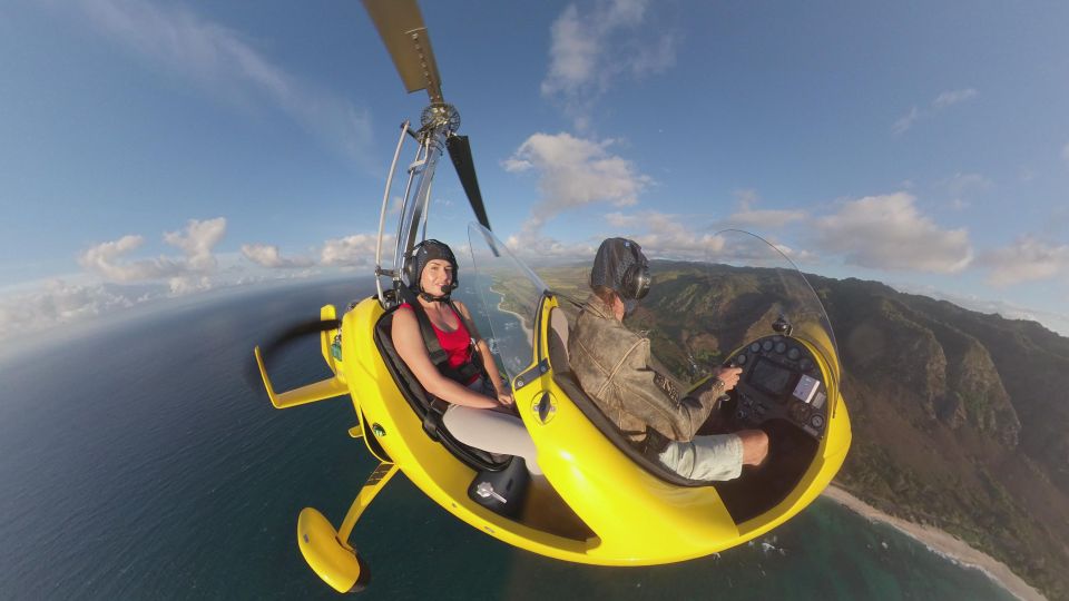 Oahu: Gyroplane Flight Over North Shore of Oahu Hawaii