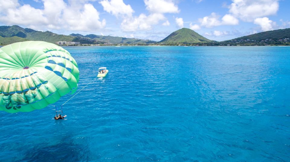 Oahu: Parasail on Maunalua Bay With Diamond Head Views