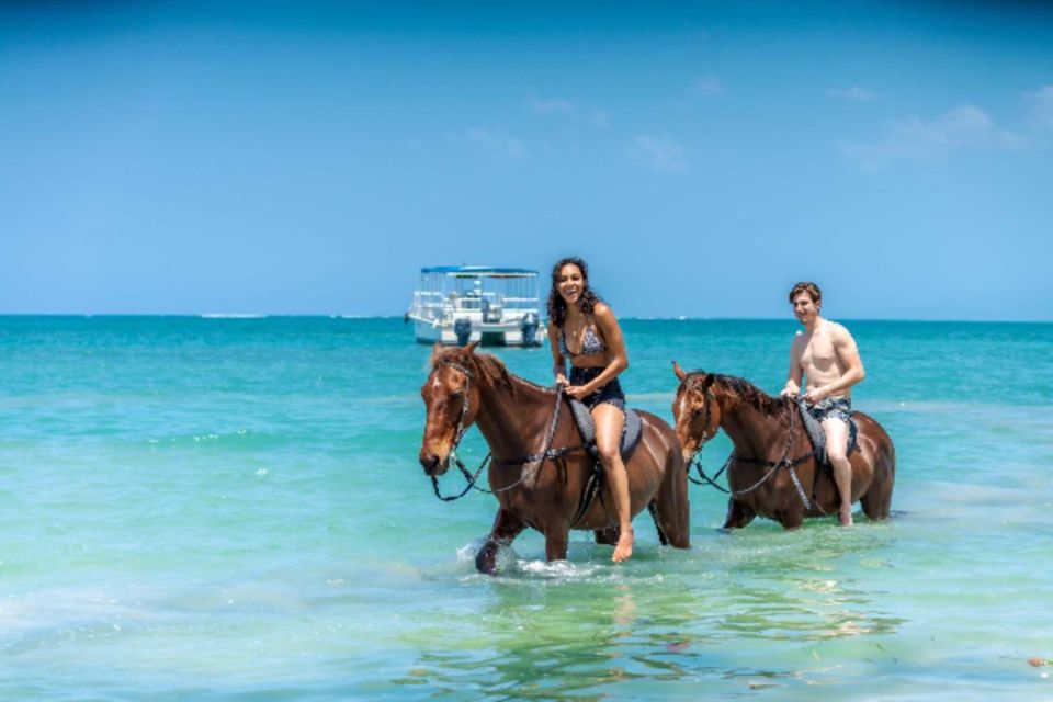 Ocho Rios: Horseback Riding in the Ocean & Bamboo Rafting