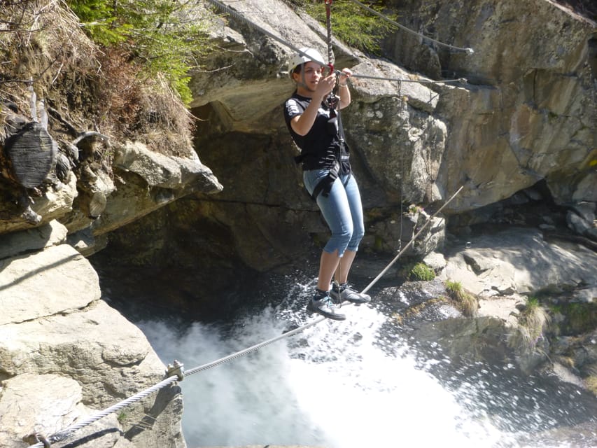 Ötztal: via Ferrata Climbing at Stuibenfall With Swimming