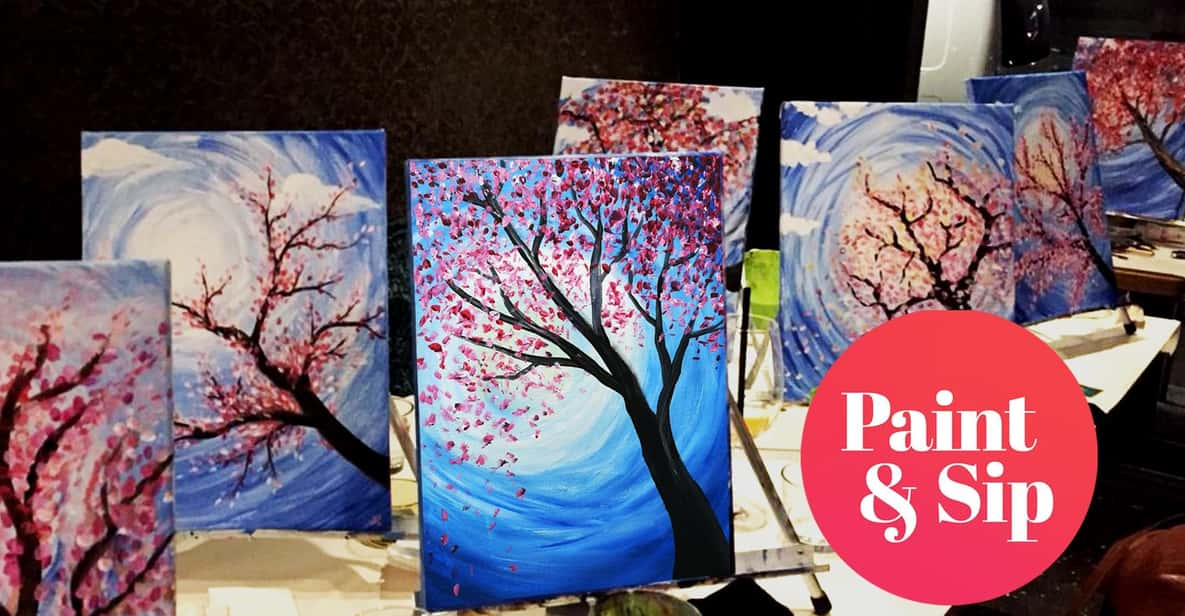 Paint & Sip: Paint and Wine Workshop With Welcome Drink - Materials and Setup